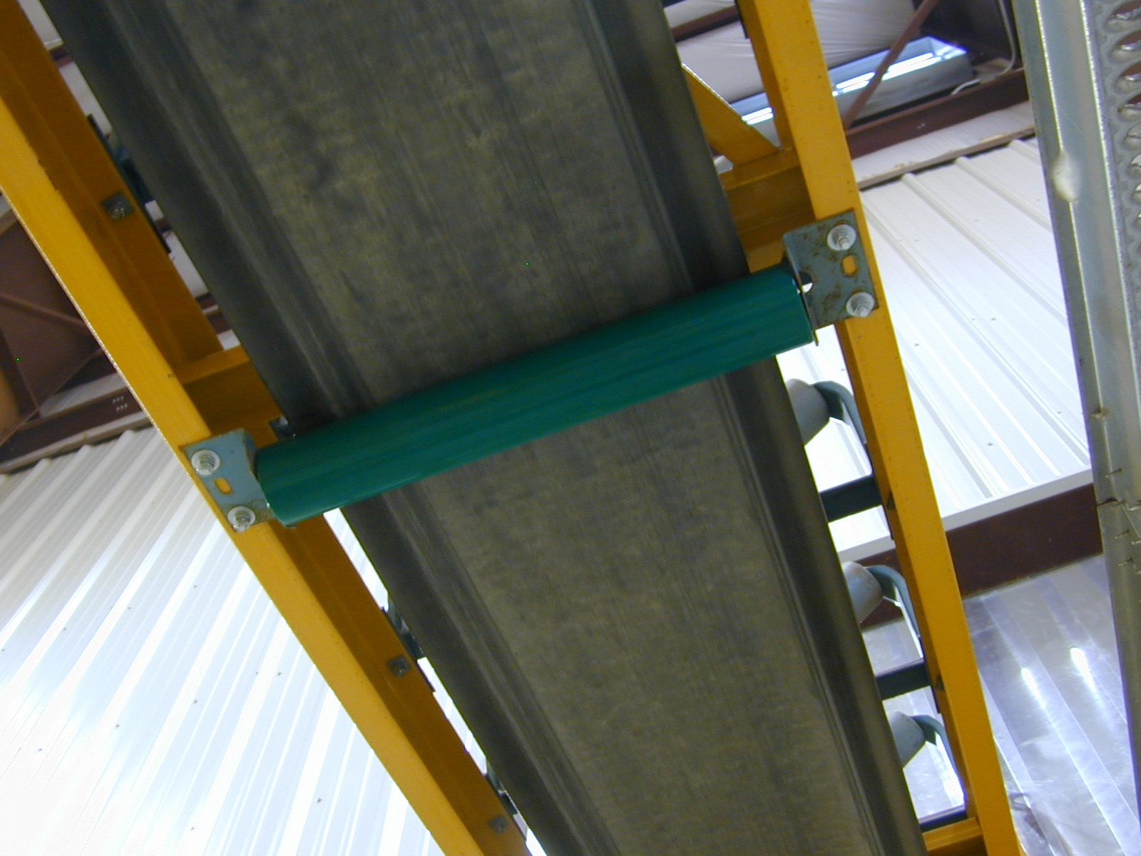 Same steel after a seamless polyurea membrane coating